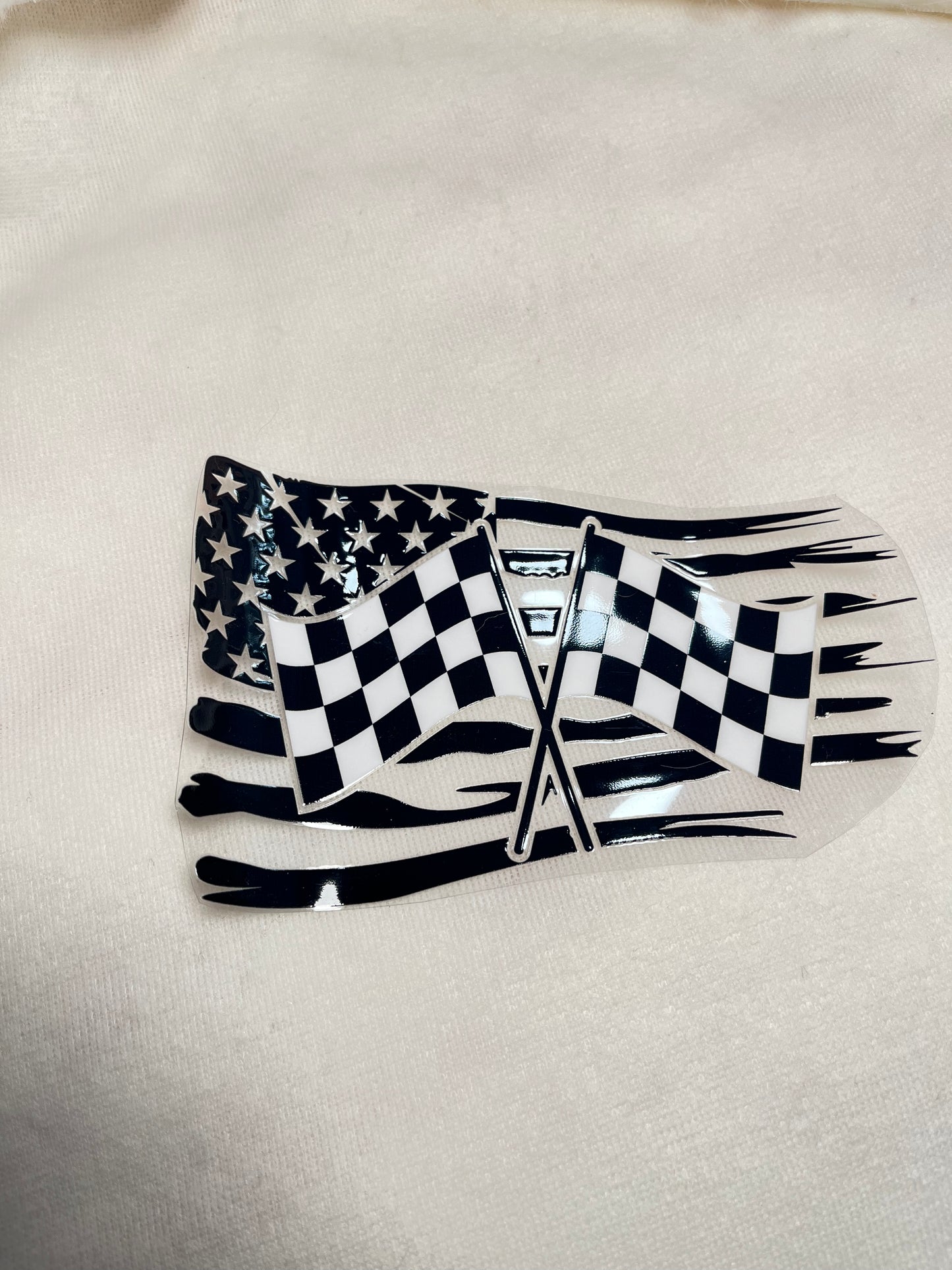 Checkered Flag-American Flag